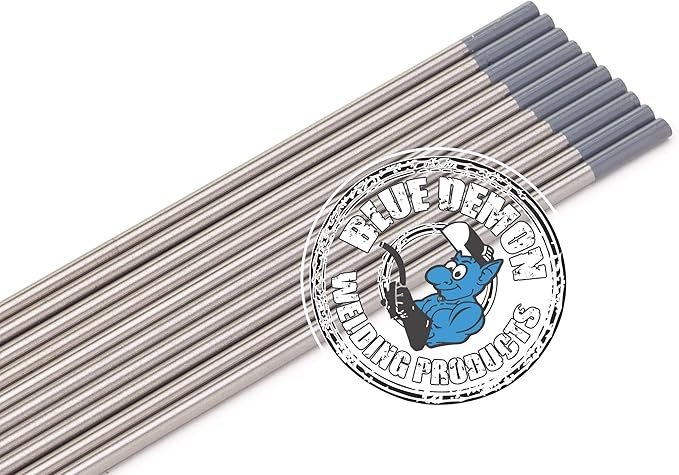 TIG Welding Tungsten Electrodes, 2% Ceriated, GRAY, EWCe-2, 3/16 in x 7 in 5 pc pack